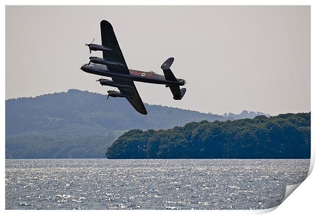 Lancaster Over Windermere Print by Jason Connolly