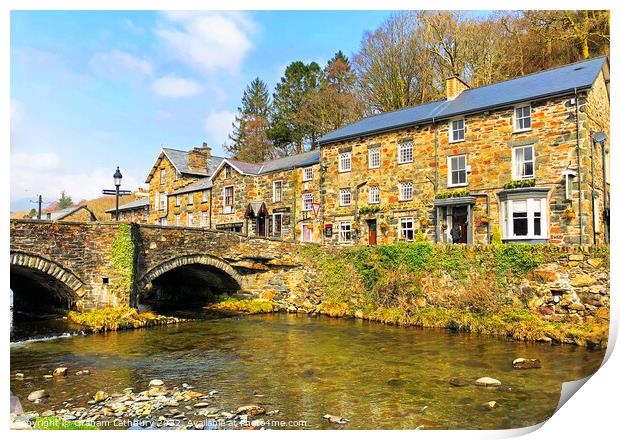 Beddgelert, North Wales Print by Graham Lathbury