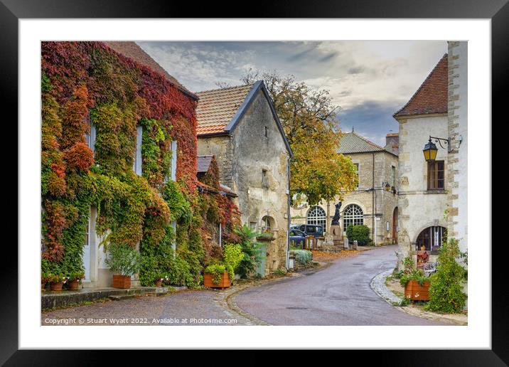 French Village Framed Mounted Print by Stuart Wyatt