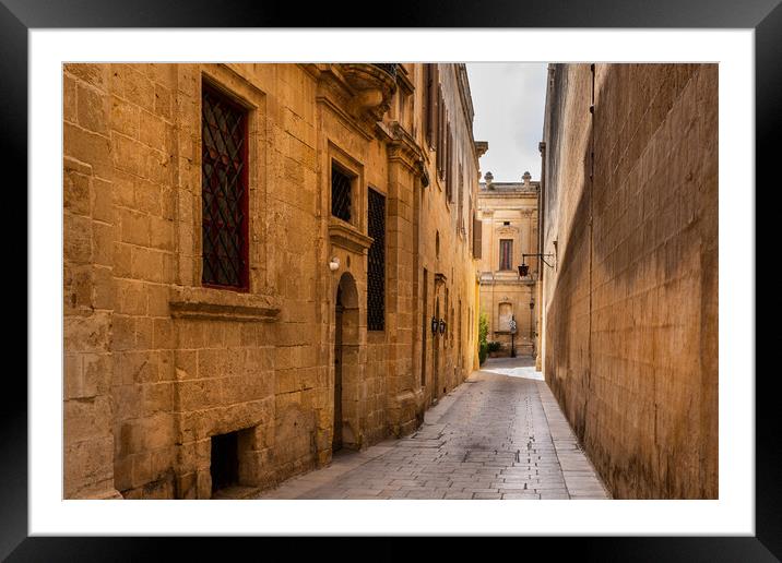 City of Mdina in Malta Framed Mounted Print by Artur Bogacki
