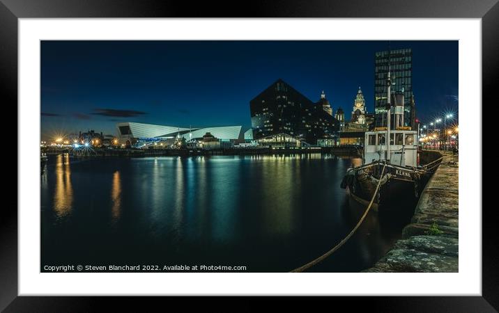 Liverpool docks Framed Mounted Print by Steven Blanchard