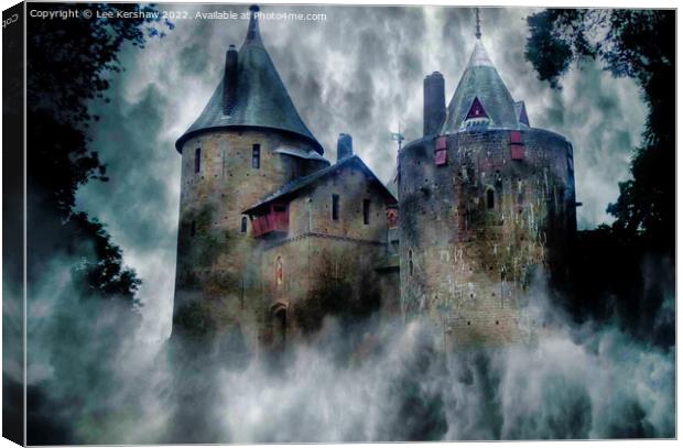Castle Coch (The Red Castle) Canvas Print by Lee Kershaw