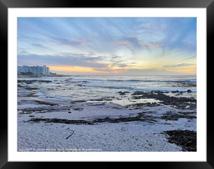 Sunset in Cape Town Framed Mounted Print by Adrian Paulsen