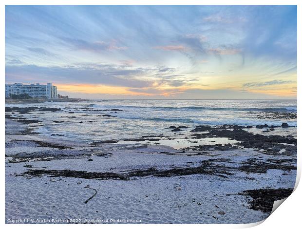 Sunset in Cape Town Print by Adrian Paulsen