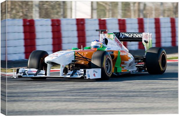 Paul Di Resta - Force India 2011 Canvas Print by SEAN RAMSELL