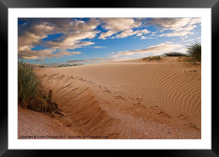 Aberlady Sand Dunes Framed Mounted Print by Keith Thorburn EFIAP/b