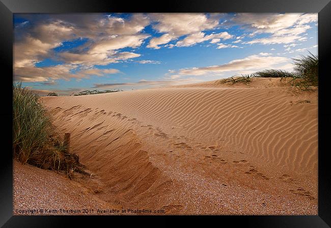 Aberlady Sand Dunes Framed Print by Keith Thorburn EFIAP/b