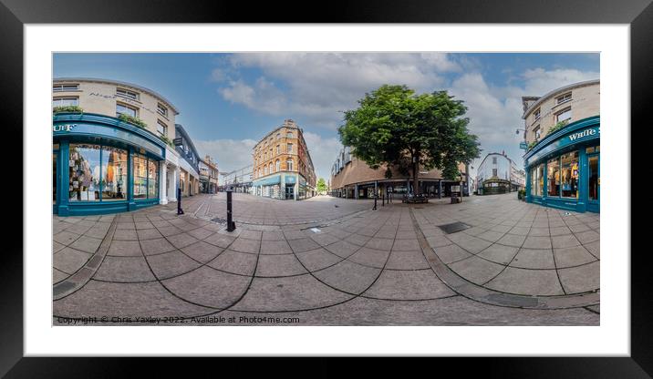 360 panorama of London Street, Norwich Framed Mounted Print by Chris Yaxley