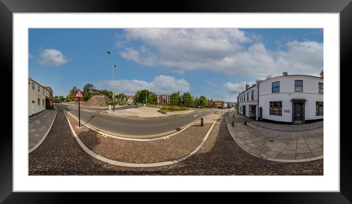 360 panorama of Rose Lane, Norwich Framed Mounted Print by Chris Yaxley