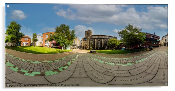 360 panorama captured at St Gregory’s Church, Norwich Acrylic by Chris Yaxley