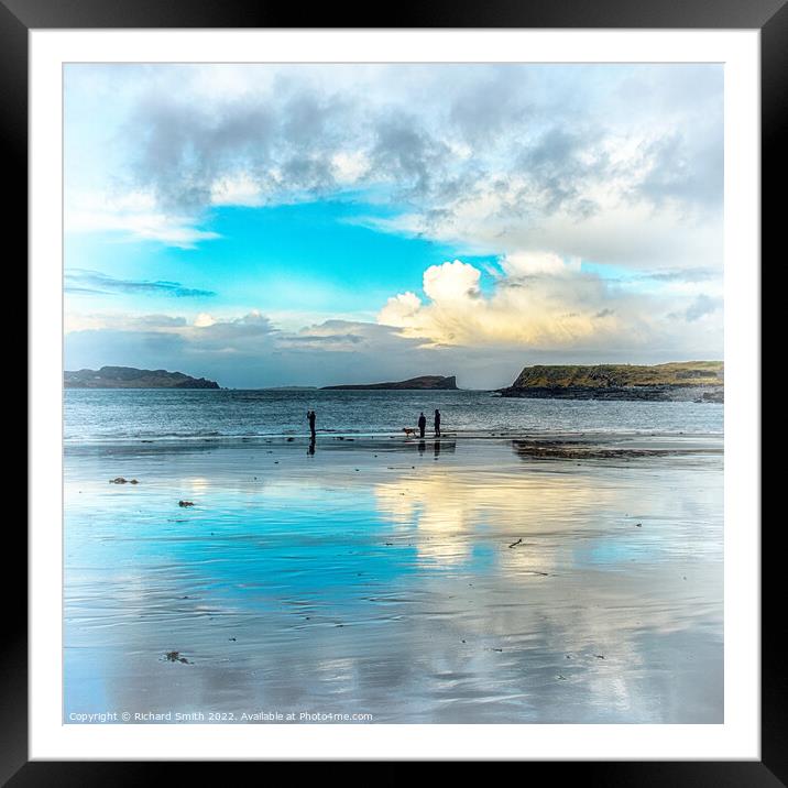 Visitors on 'An Corran' Framed Mounted Print by Richard Smith