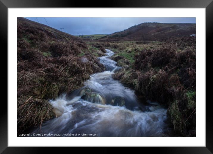 Breamish Valley Framed Mounted Print by Andy Morley