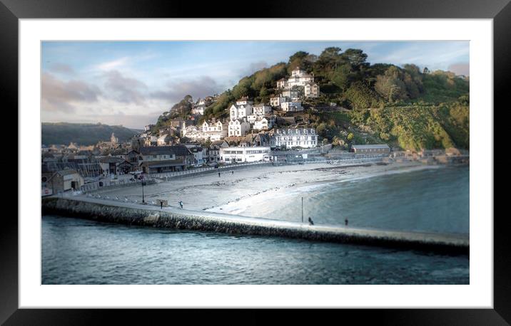 Looe from Hannafore point.  Framed Mounted Print by Steve Taylor