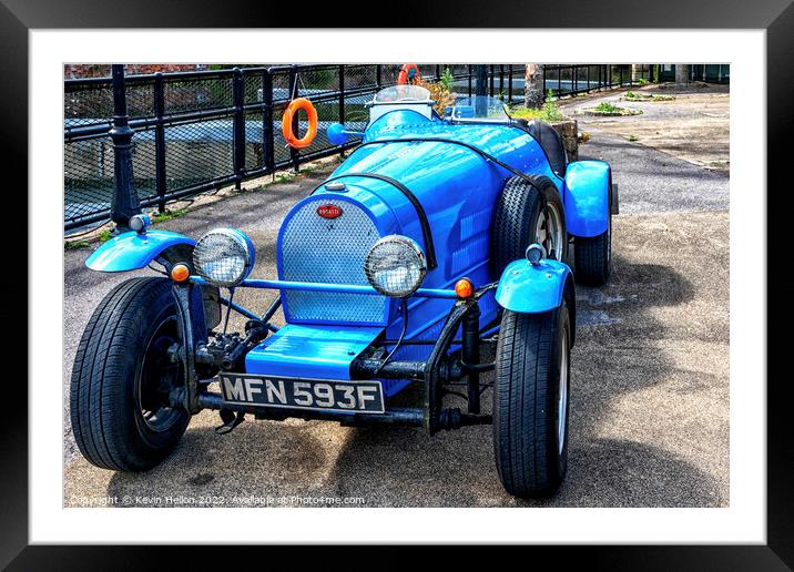 Bugatti T35 Sports Car Framed Mounted Print by Kevin Hellon