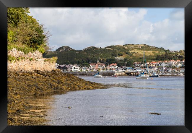 Boats in the mouth of Conwy Bay Framed Print by Jason Wells