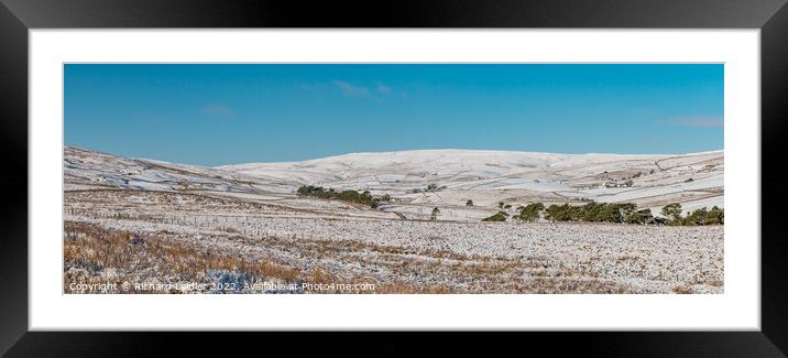Harwood Winter Panorama Framed Mounted Print by Richard Laidler