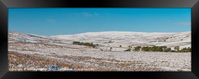Harwood Winter Panorama Framed Print by Richard Laidler