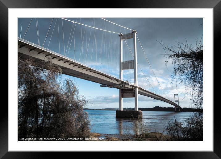The Severn Bridge Framed Mounted Print by Karl McCarthy