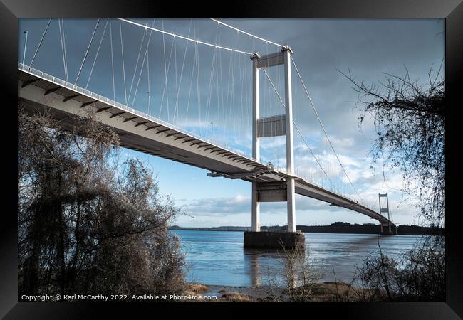 The Severn Bridge Framed Print by Karl McCarthy