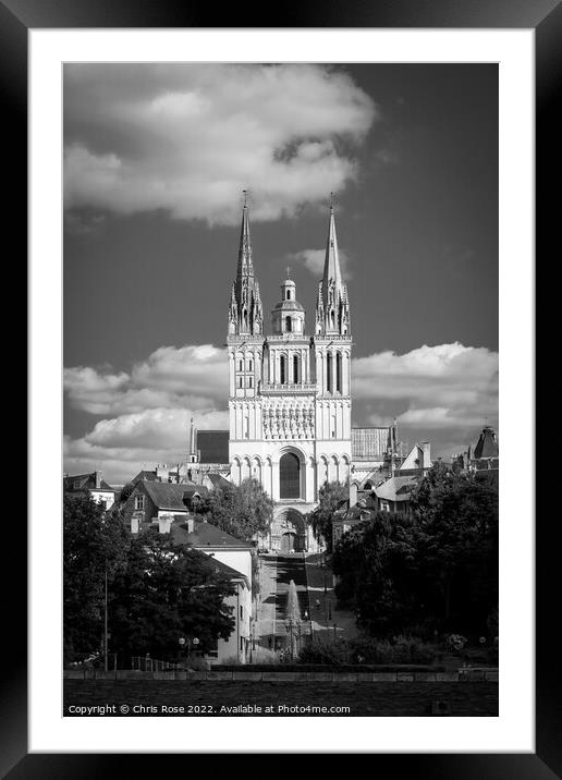 Angers Cathedral Saint-Maurice Framed Mounted Print by Chris Rose