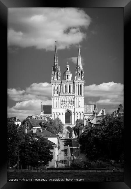 Angers Cathedral Saint-Maurice Framed Print by Chris Rose