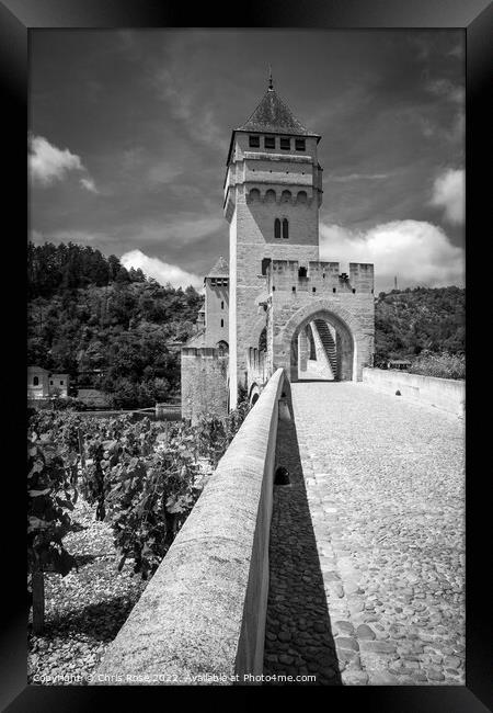 Pont Valentre in Cahors Framed Print by Chris Rose