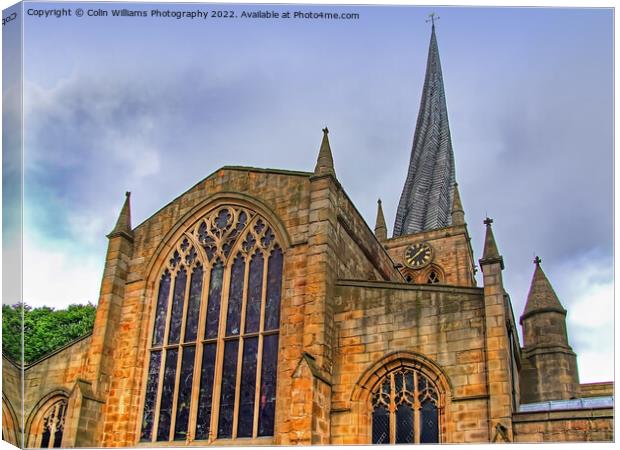 Chesterfield Crooked Spire 2 Canvas Print by Colin Williams Photography