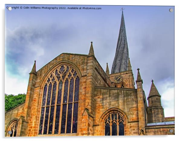 Chesterfield Crooked Spire 2 Acrylic by Colin Williams Photography