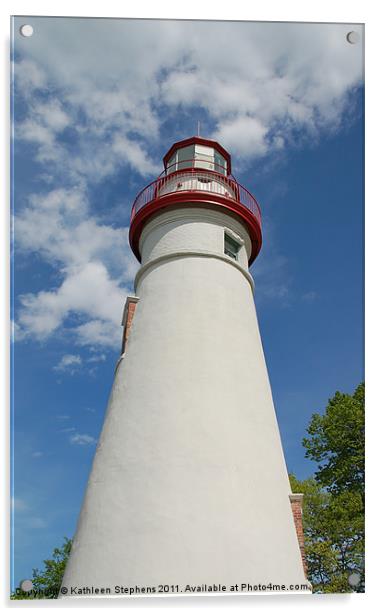 Marblehead Lighthouse Acrylic by Kathleen Stephens