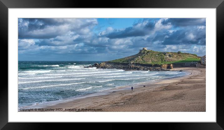St Nicholas Chapel St Ives Framed Mounted Print by Rick Lindley