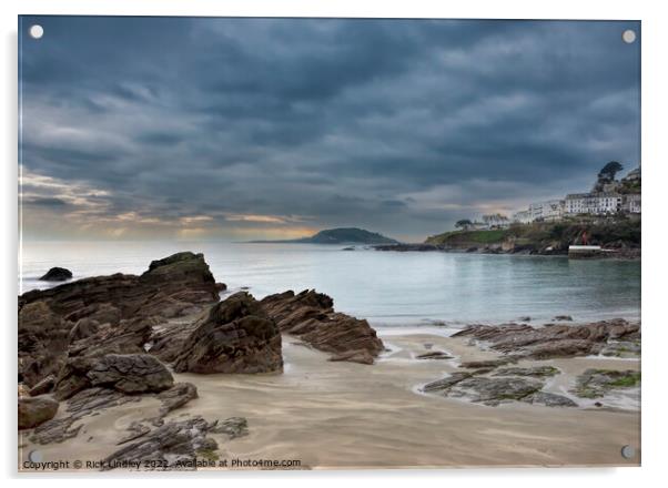 St George's Island Looe Acrylic by Rick Lindley