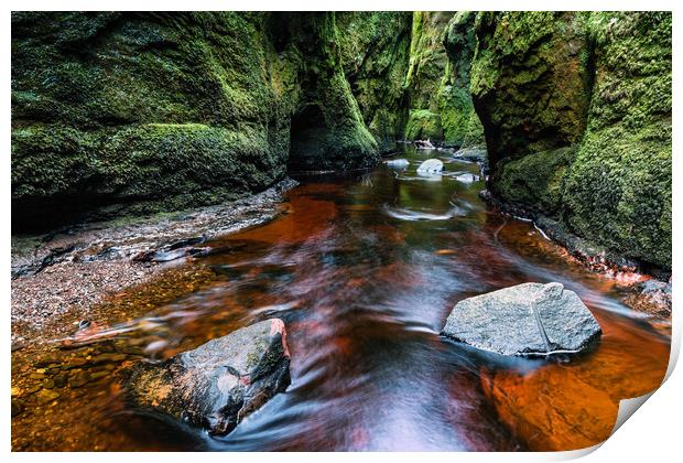 Finnich Glen Print by Jim Monk