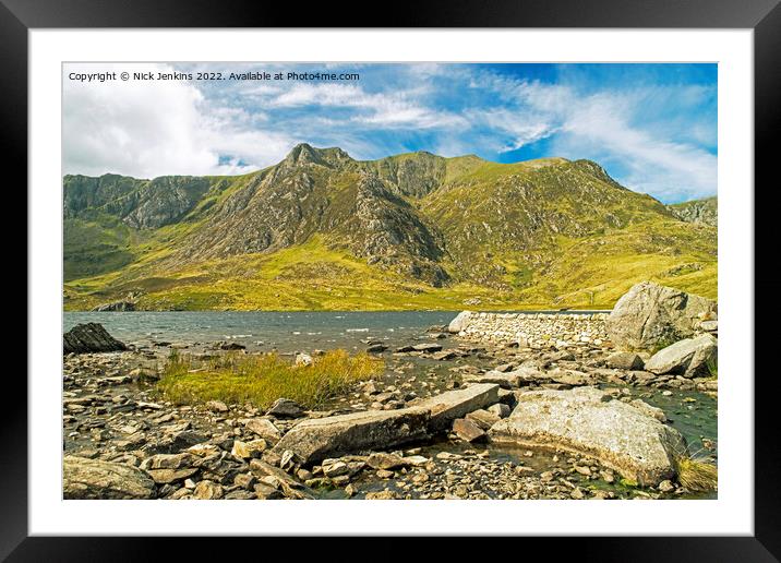 Llyn Idwal Snowdonia National Park Framed Mounted Print by Nick Jenkins