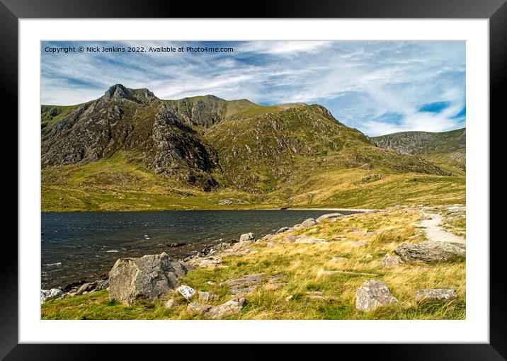 Cwm Idwal Snowdonia North Wales Framed Mounted Print by Nick Jenkins