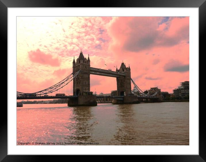 London Bridge Framed Mounted Print by Graham Varney