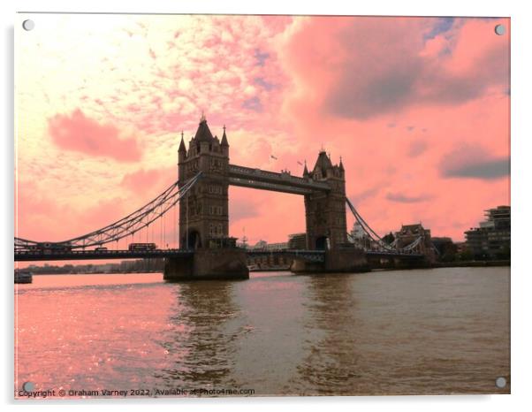 London Bridge Acrylic by Graham Varney