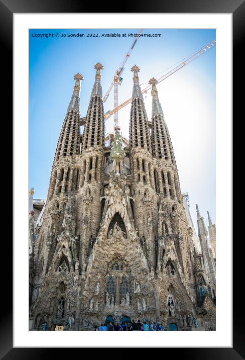 Sagrada Família Framed Mounted Print by Jo Sowden