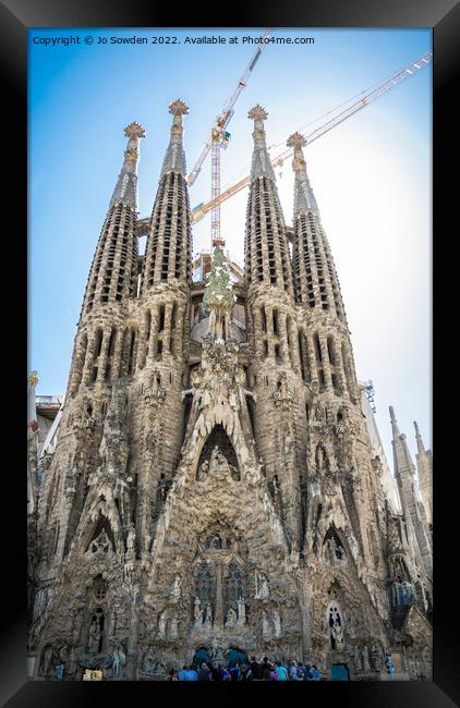 Sagrada Família Framed Print by Jo Sowden