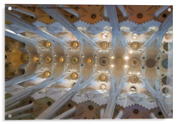Ceiling in Sagrada Familia Acrylic by Jo Sowden