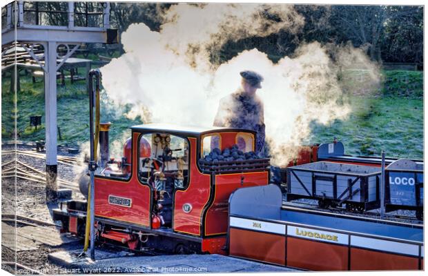 Steam Train Canvas Print by Stuart Wyatt