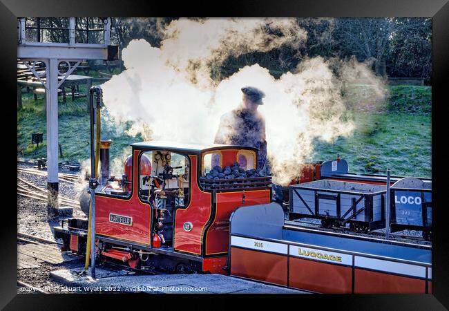 Steam Train Framed Print by Stuart Wyatt
