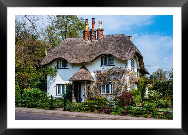 Beehive Cottage, Lyndhurst Framed Mounted Print by Gerry Walden LRPS