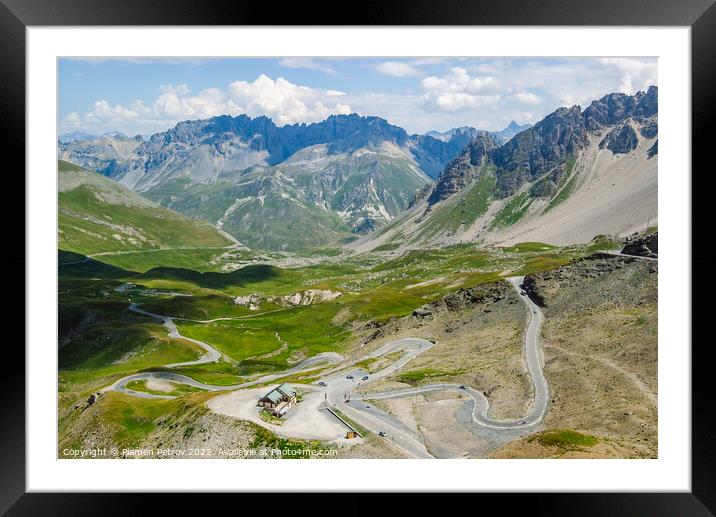 French Alps, road to Col du Galibier. Framed Mounted Print by Plamen Petrov