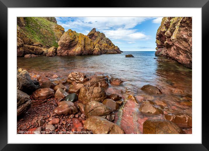 St Abb's Head Framed Mounted Print by Jim Monk