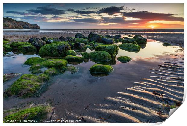 Sandsend Summer Sunrise Print by Jim Monk