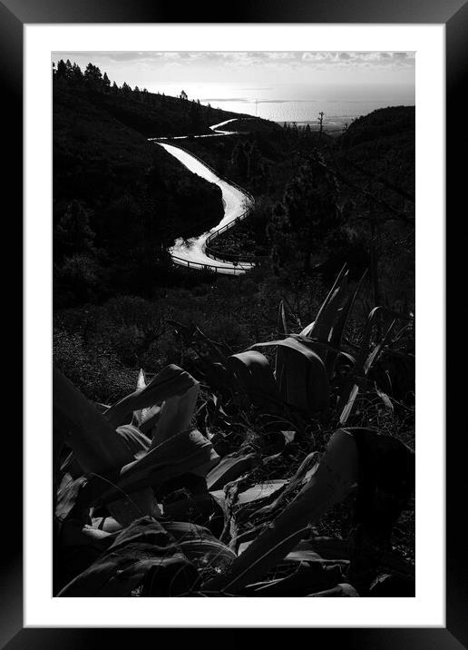 Road to Las Vegas Tenerife Framed Mounted Print by Phil Crean