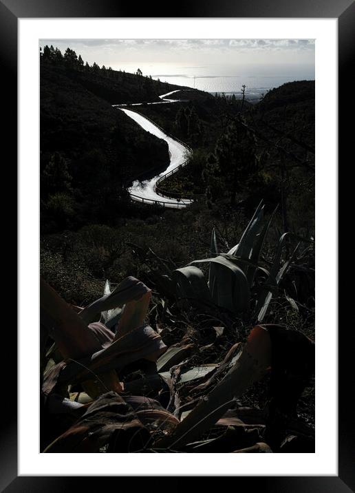 Road to Las Vegas Tenerife Framed Mounted Print by Phil Crean
