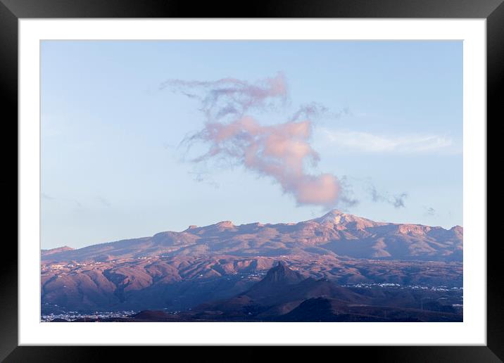 Cloud over Mount Teide Tenerife Framed Mounted Print by Phil Crean