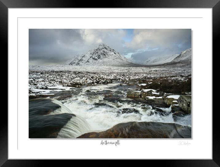 As the rain fell Framed Mounted Print by JC studios LRPS ARPS