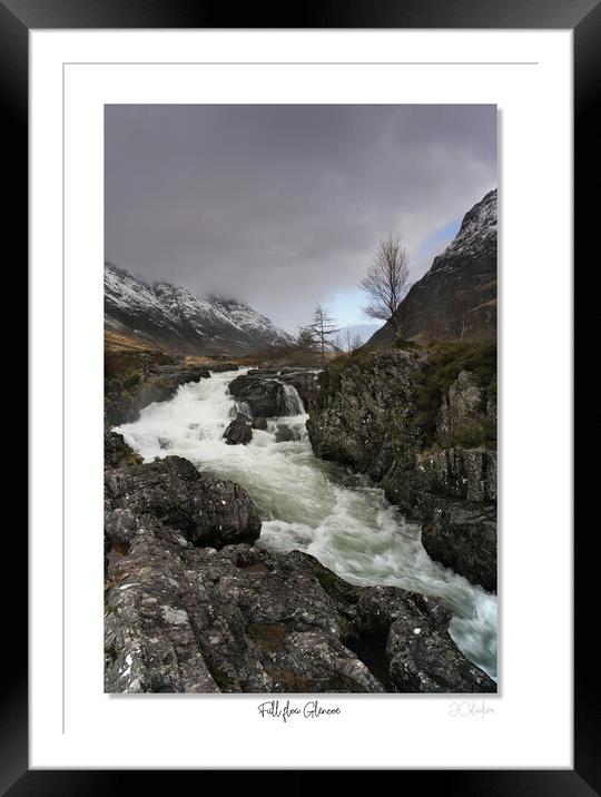 Full  flow Glencoe... Framed Mounted Print by JC studios LRPS ARPS